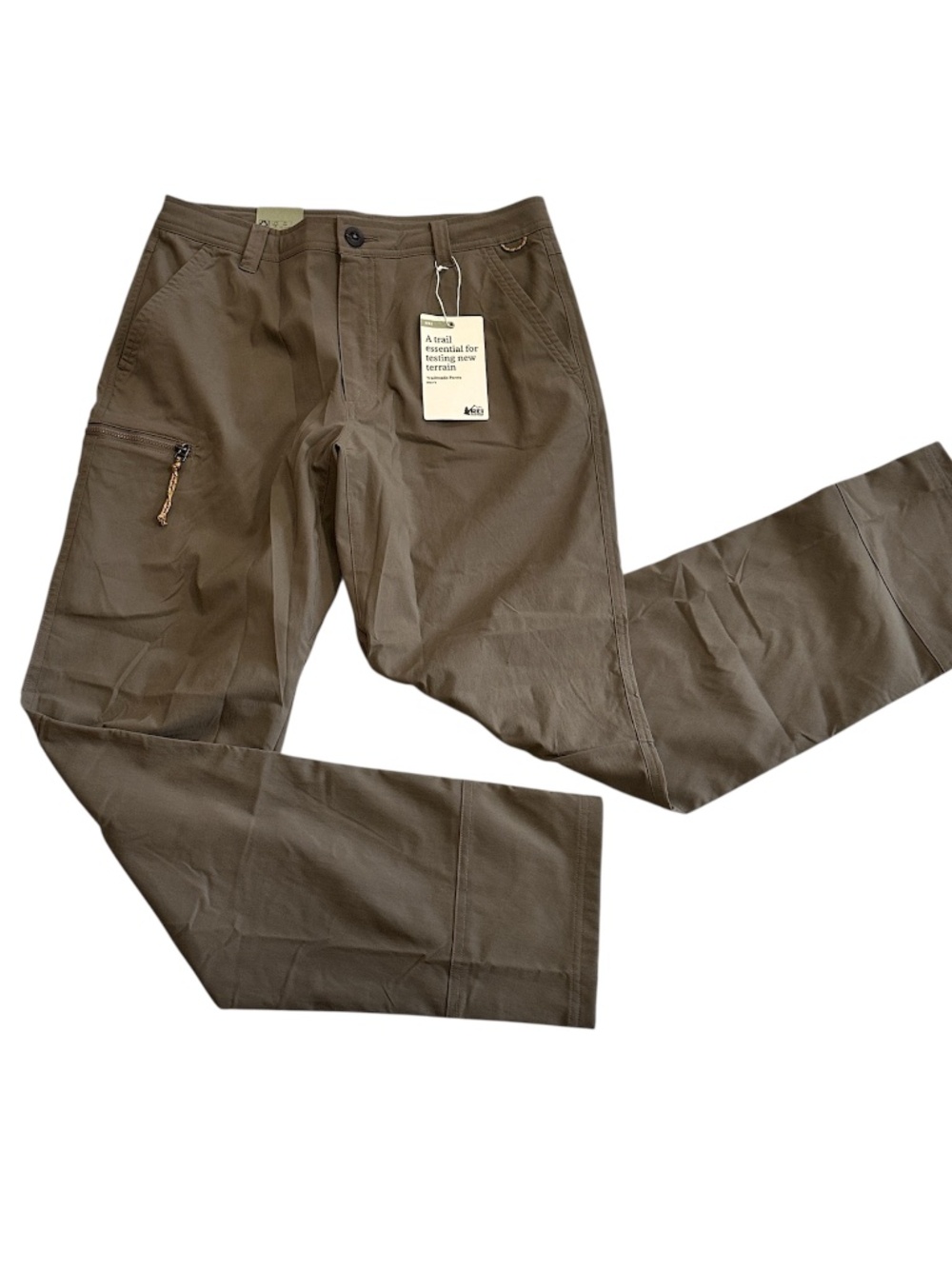 NWT REI CO-OP Men's Trailmade Pants Army Green Trail Size 30 / 32